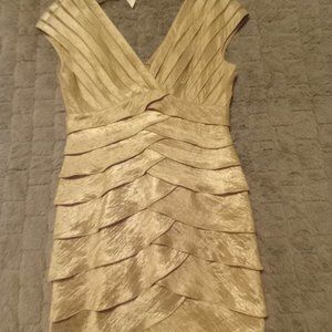 GOLD COCKTAIL DRESS